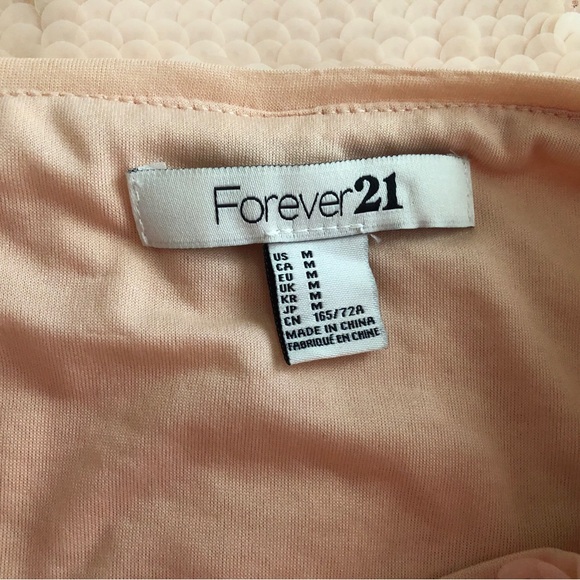 Forever 21 Peach Skirt Short Medium Sequins - Picture 6 of 9